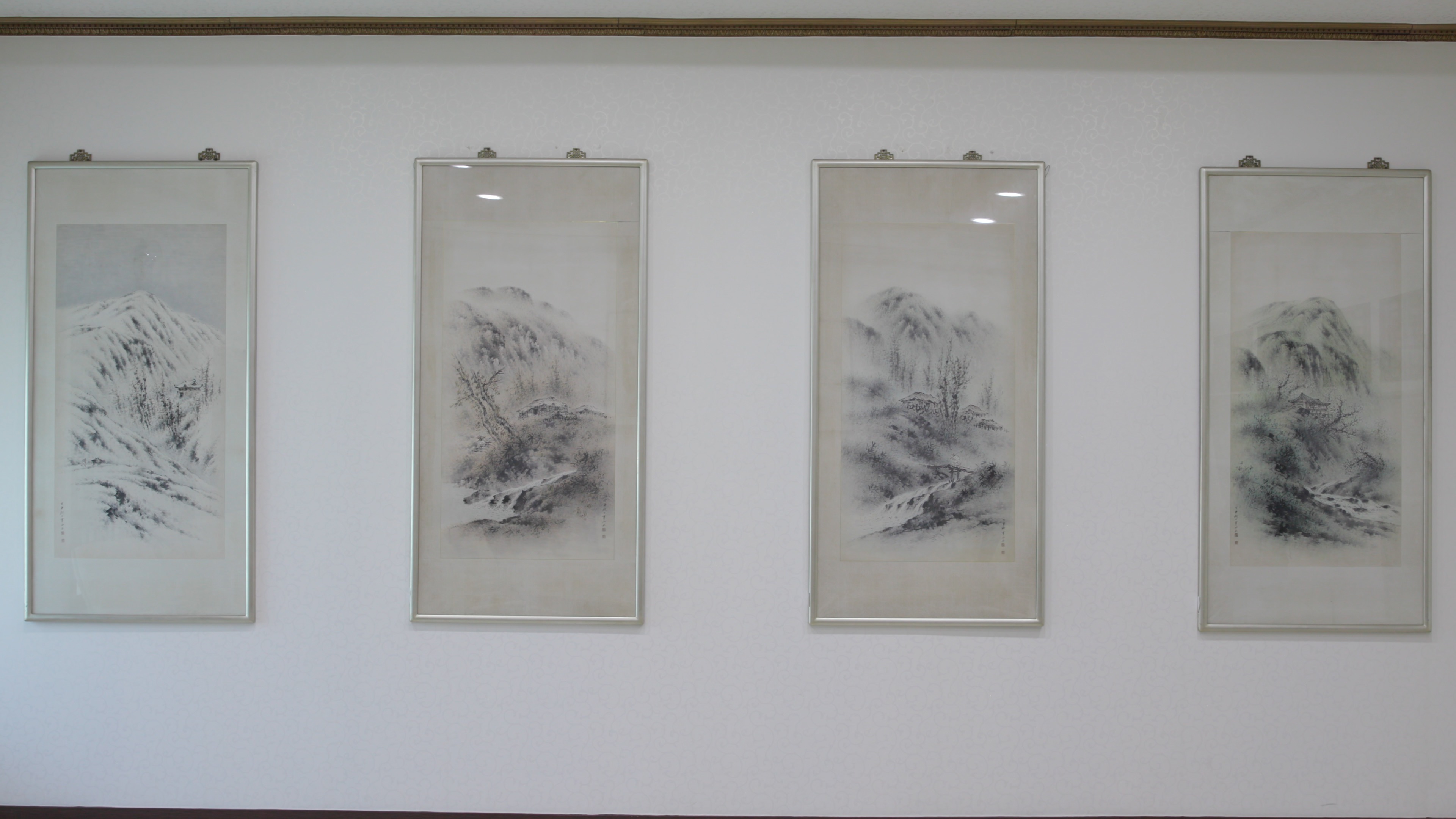 청전 이상범 사계 산수