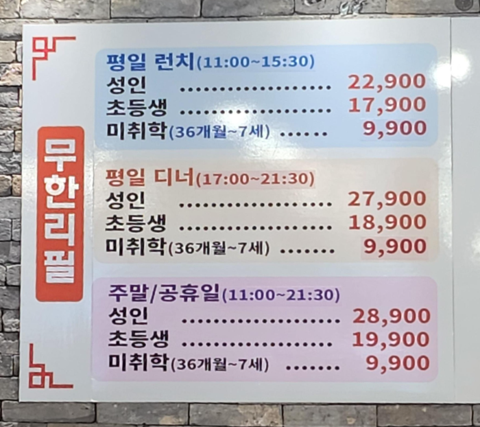 파파스초밥 가격