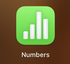 macOS Numbers