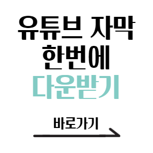유튜브 자막 다운로드 받기