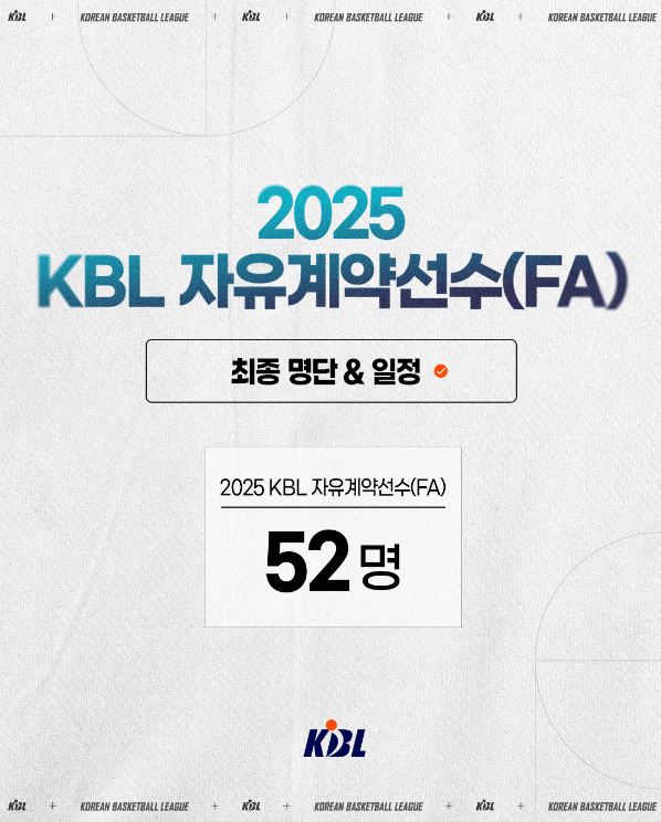 2025 KBL 자유계약선수