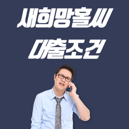  새희망홀씨 대출조건 및 신청방법 정부지원