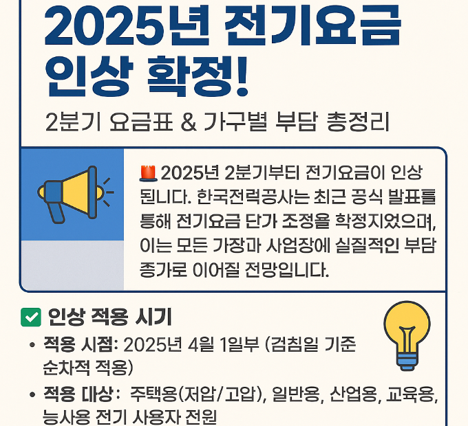 전기료인상확정안내용