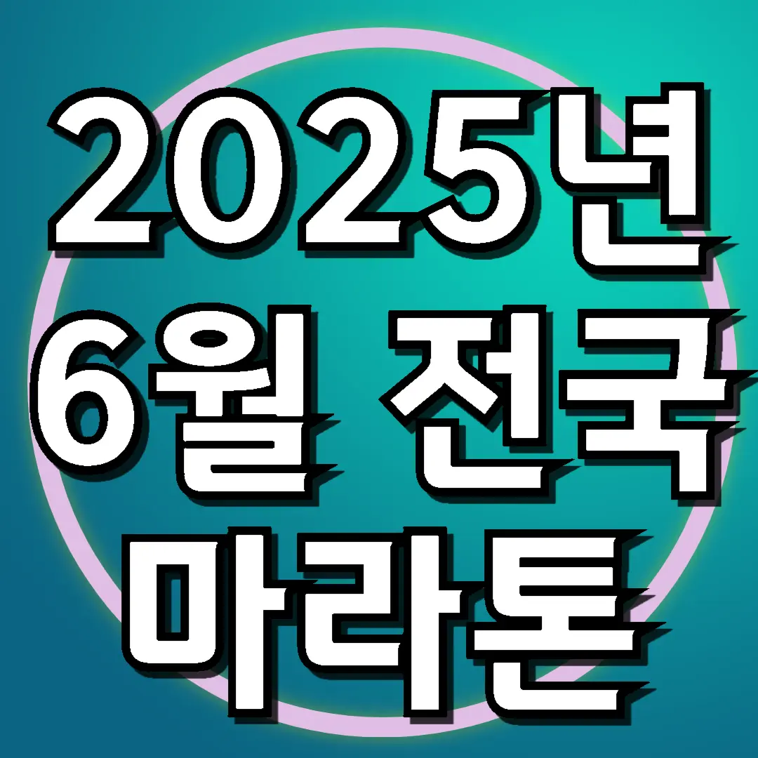 2025 6월 전국마라톤