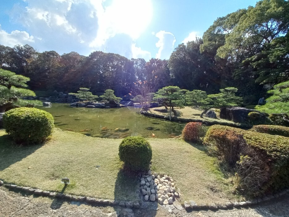 오호리 공원의 일본 정원 2