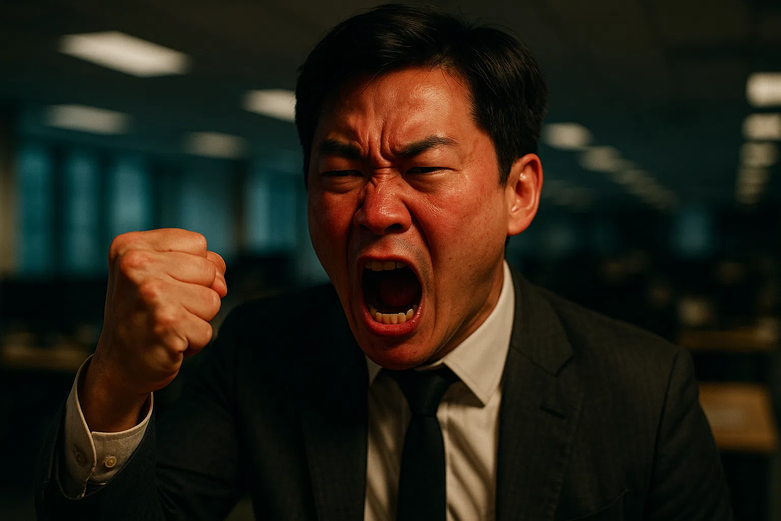 Frustrated Office Worker
