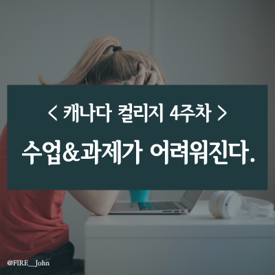  캐나다 컬리지 4주차: 수업 & 과제가 어려워진다.(feat. 조별과제)