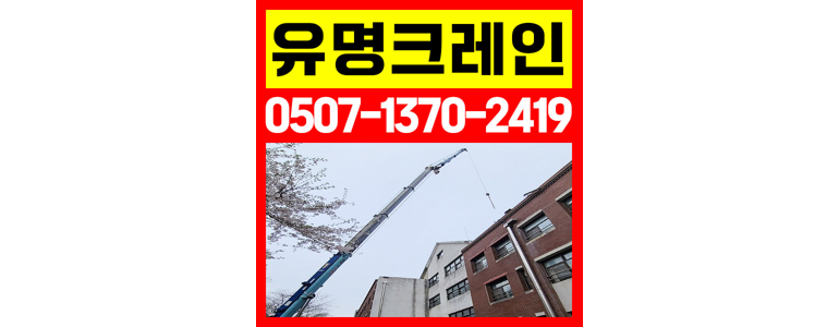 성남 분당구 크레인
