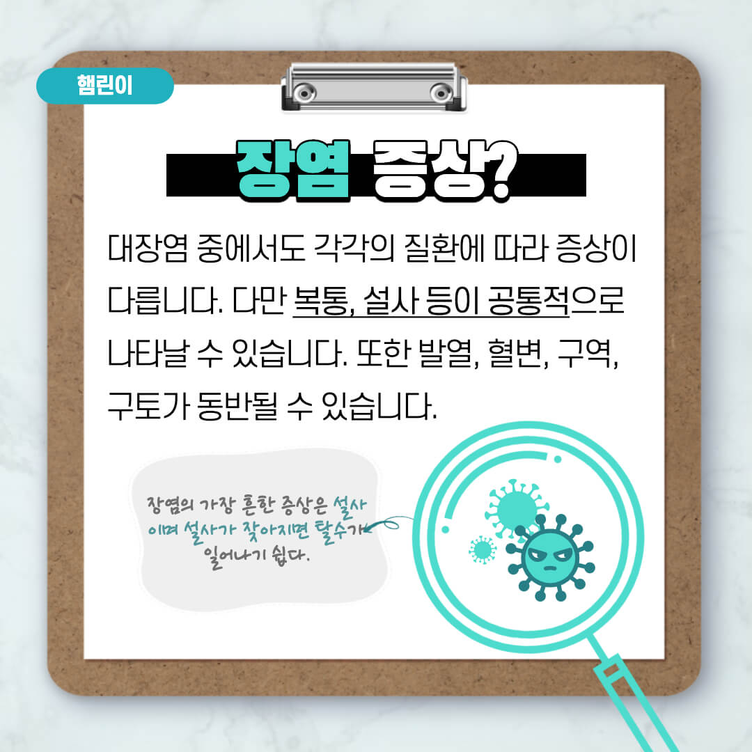 장염 증상 설명