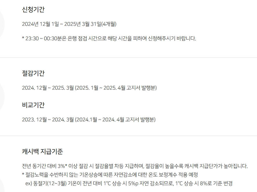도시가스 절약 캐시백 신청방법
