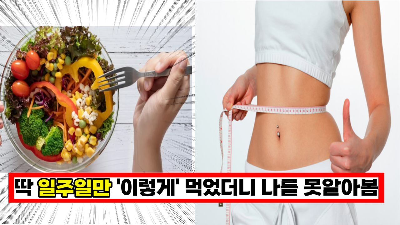  '불과 일주일만에 5kg 감량!' 이렇게만 먹으면 살이 쭉쭉 빠지는 다이어트 비법