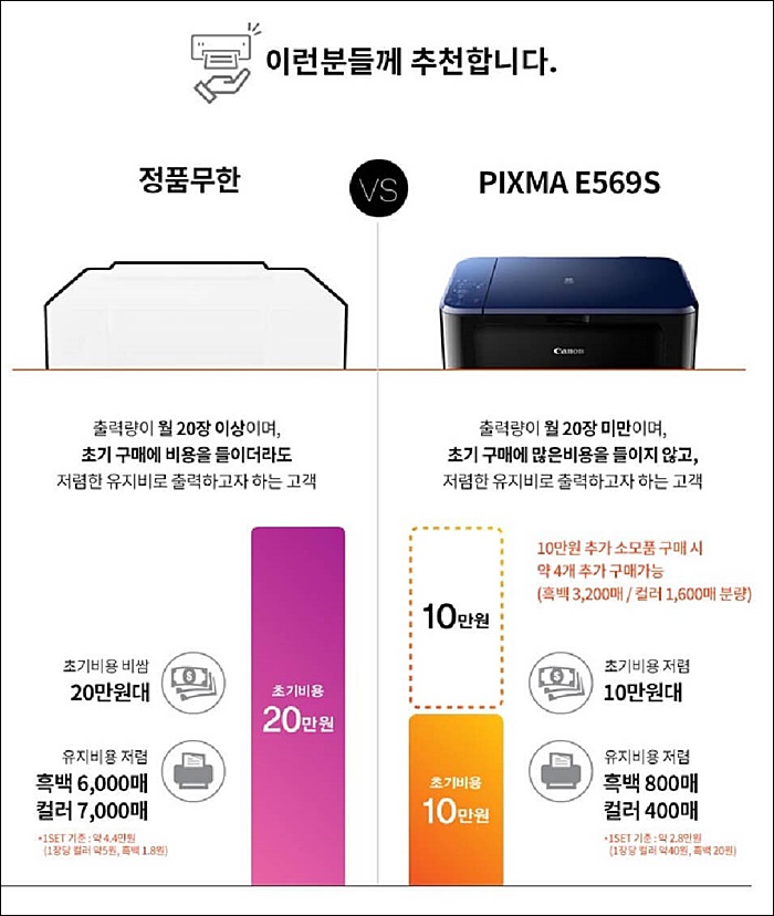  가정용 프린터기 무한잉크를 사면 안되는 이유