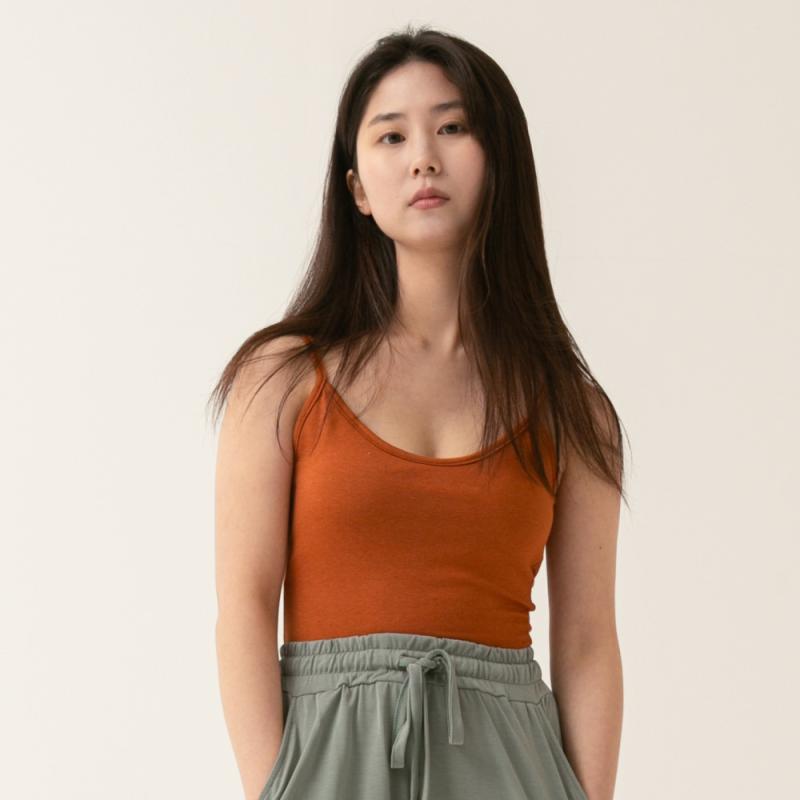 해피요기즈 백오픈 슬리브리스 탑 요가복 상의