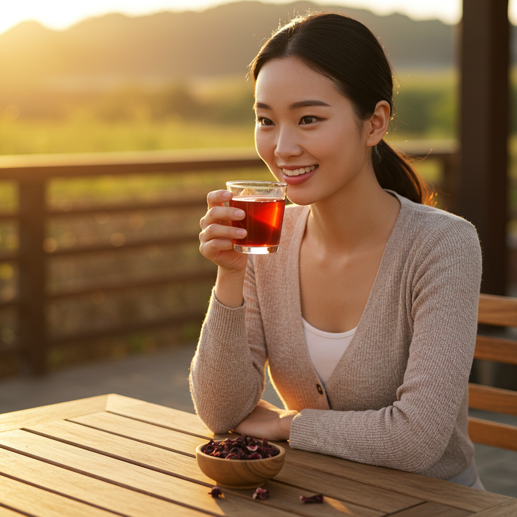 히비스커스차 – 천연 혈압 강하제