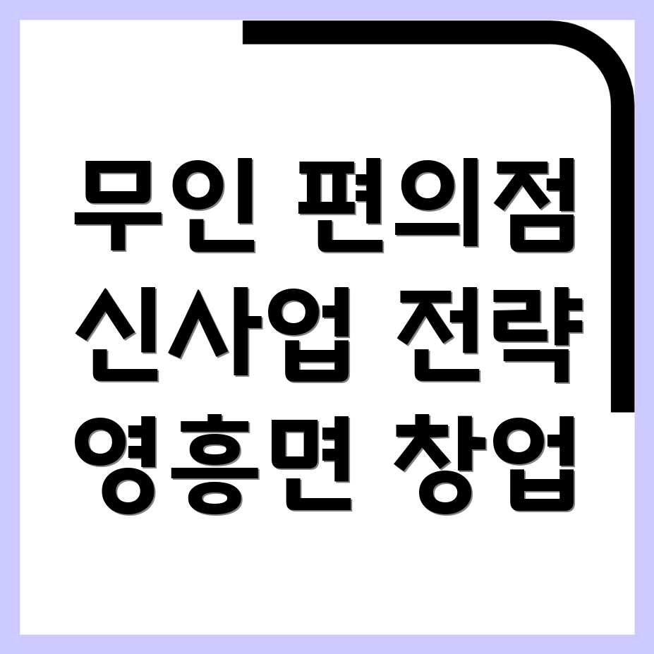 무인 편의점 창업