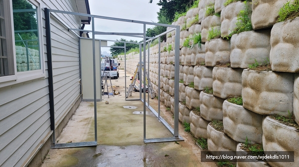 탕정리 전원주택 조립식 창고 건립 "천안 샷시 공사" 천안아산시 7