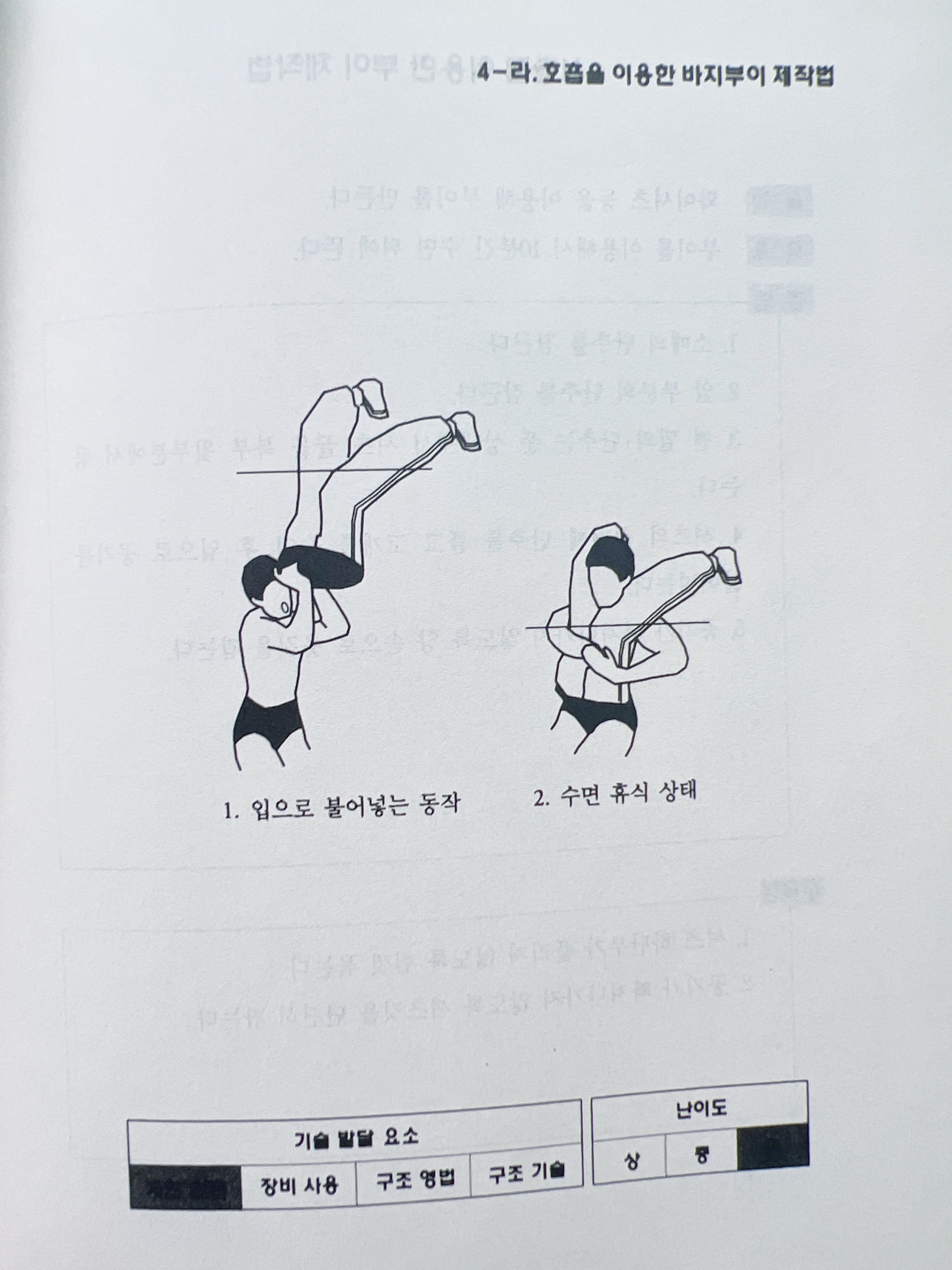 호흡을 이용해 부이를 만드는 방법