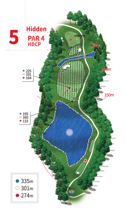 해피니스CC 히든 코스 5번 홀