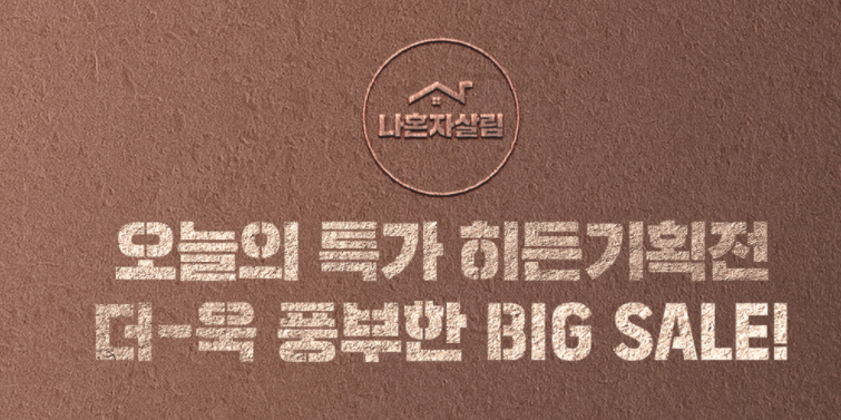  9월 할인코드 나혼자살림 히든기획전 쿠폰 3단매트릭스, 세차용품, 마사지기, 무선청소기 외 다수