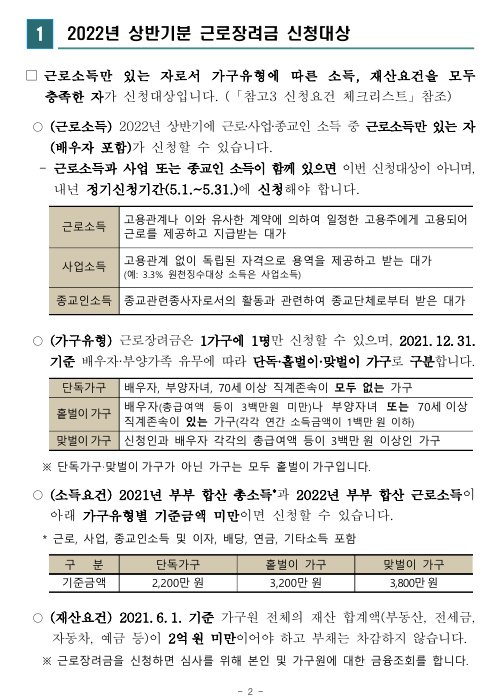 근로장려금