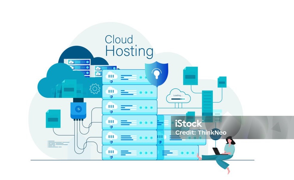 stacked servers connected to a router