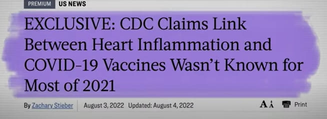 CDC ‘mRNA 백신&#44; 심근염 관련 내부 보고서’ 철저히 은폐