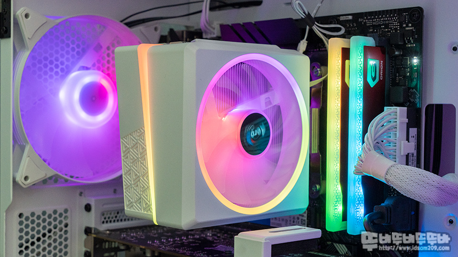  AEROCOOL Cylon 4F 화이트 CPU 쿨러