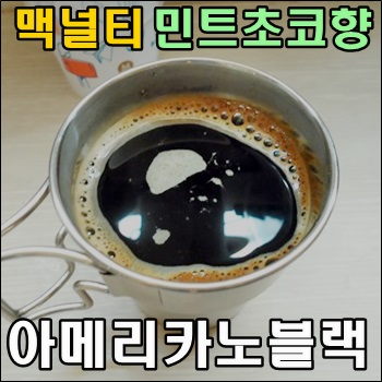  맥널티 민트초코향 아메리카노 블랙