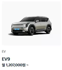 기아자동차 장기렌터카 EV9