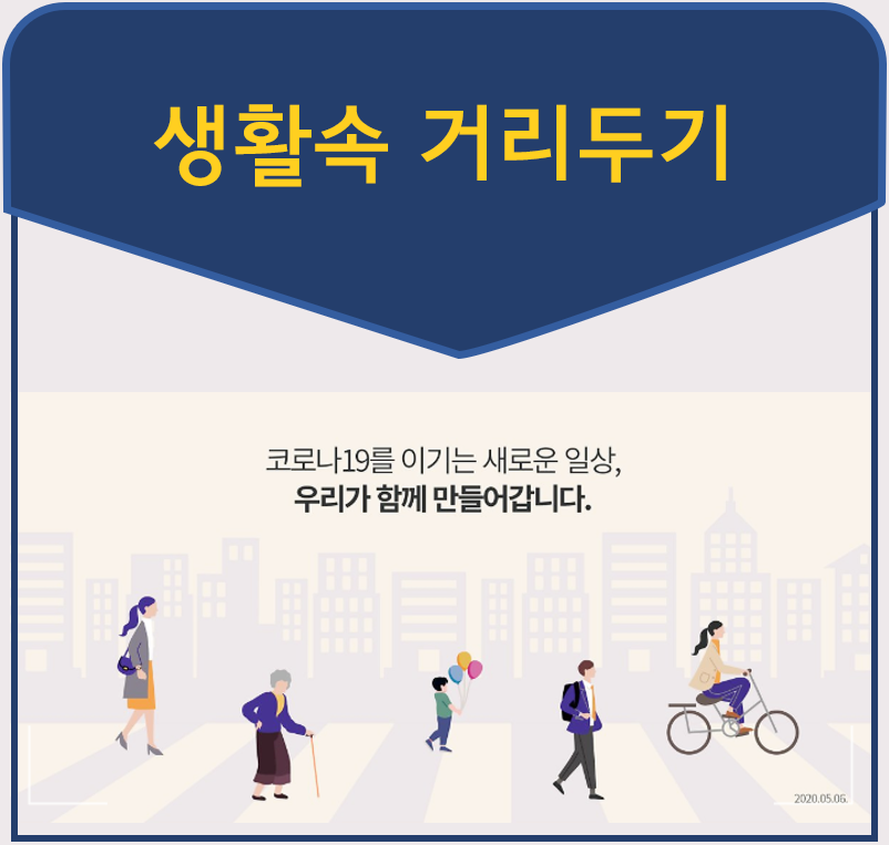  생활속 거리두기 지침 개인위생과 생활방역