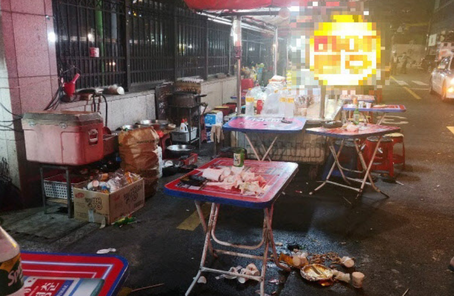  부산 서면 포차 음주운전 동영상