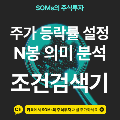 주가 등락률 조건식 - n봉 의미 해석 - 원하는 조건식 만들기