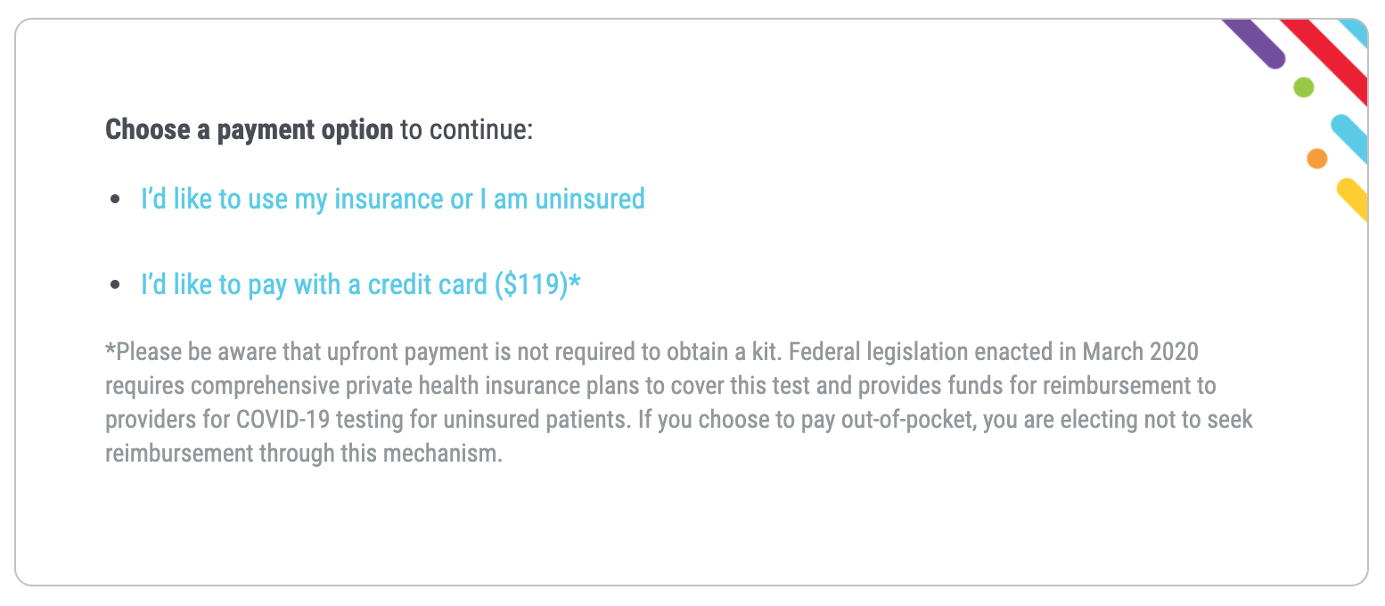 미국 거주자들을 위한 무료 코로나19 재택 검체키트 Pixel By Labcorp