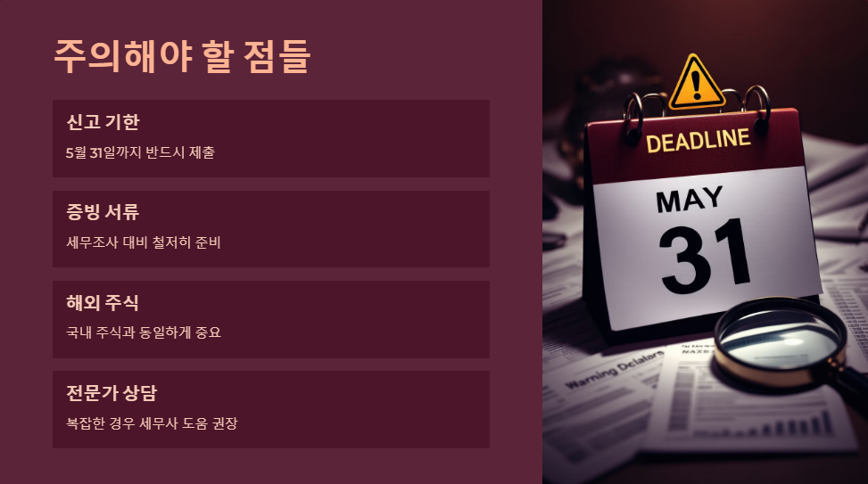 종합소득세 신고 주식 양도소득