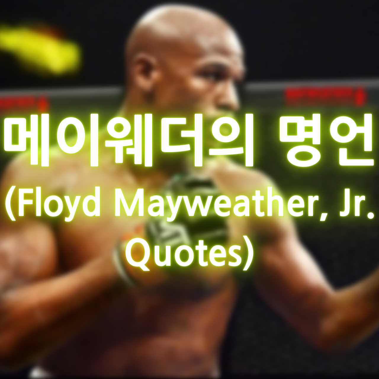 메이웨더의 명언 (Floyd Mayweather&#44; Jr. Quotes)