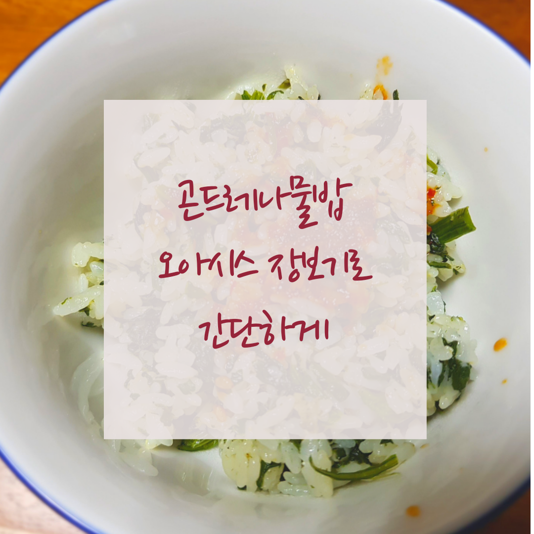  곤드레나물밥/오아시스 유기농 곤드레나물밥으로 간단하게