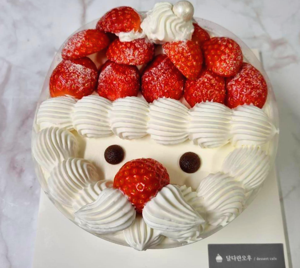 목포 달다란오후 산타 딸기생크림 케이크