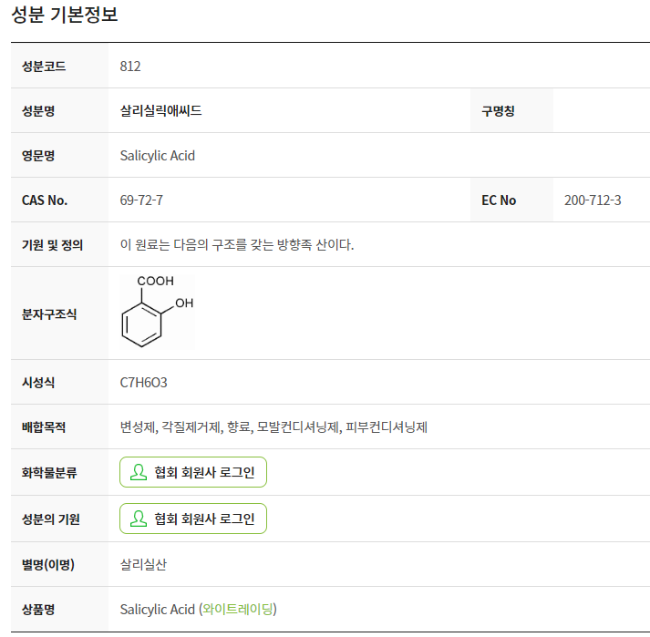 화장품 성분정보사이트/앱 모음