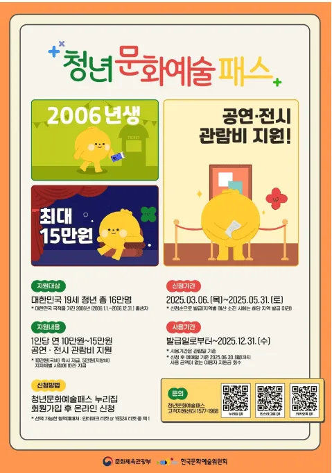 청년문화예술패스 발급 신청방법