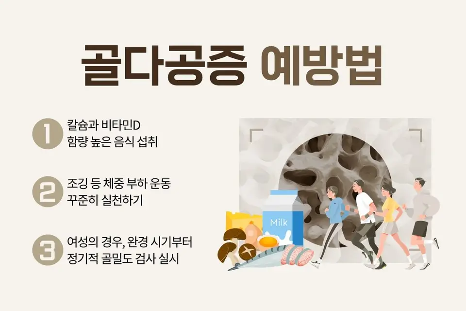 관절 건강 &amp; 골다공증 예방