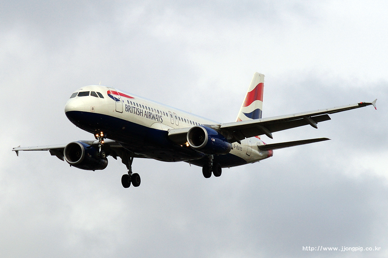 영국 항공 British Airways BA BAW G-EUYC Airbus A320-200 A320 런던 - 히드로 London - Heathrow 런던 England London LHR EGLL
