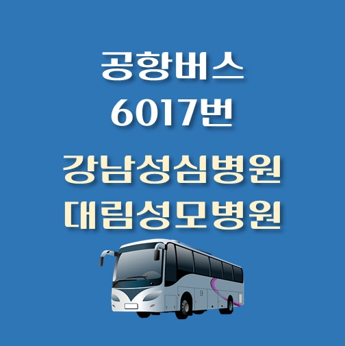 썸네일-강남성심병원-대림성모병원-인천공항-6017번-공항버스-정류장-위치-배차시간-이용요금