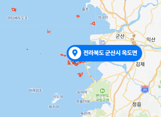  2021년 1월 - 전북 군산시 옥도면 무녀도 해안가 50 ~ 60대 추정 남성 시신 발견