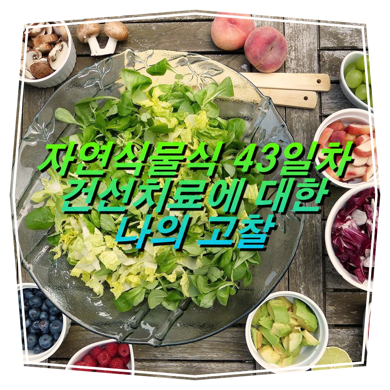  [자연식물식 43일차]건선치료에 대한 이야기