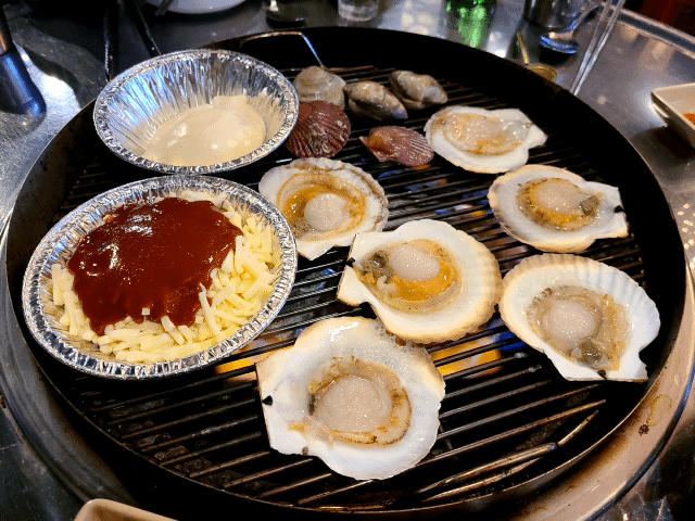  성남 모란 맛집 조개구이(가리비) 삼겹살 : 쪼개삼겹살 (쪼삼)
