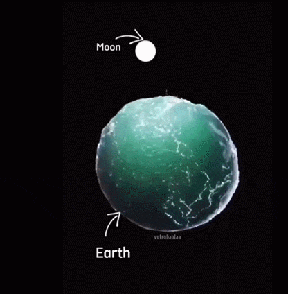 달에 의한 조석(Tides) 메커니즘 VIDEO: Tidal effect of the moon...