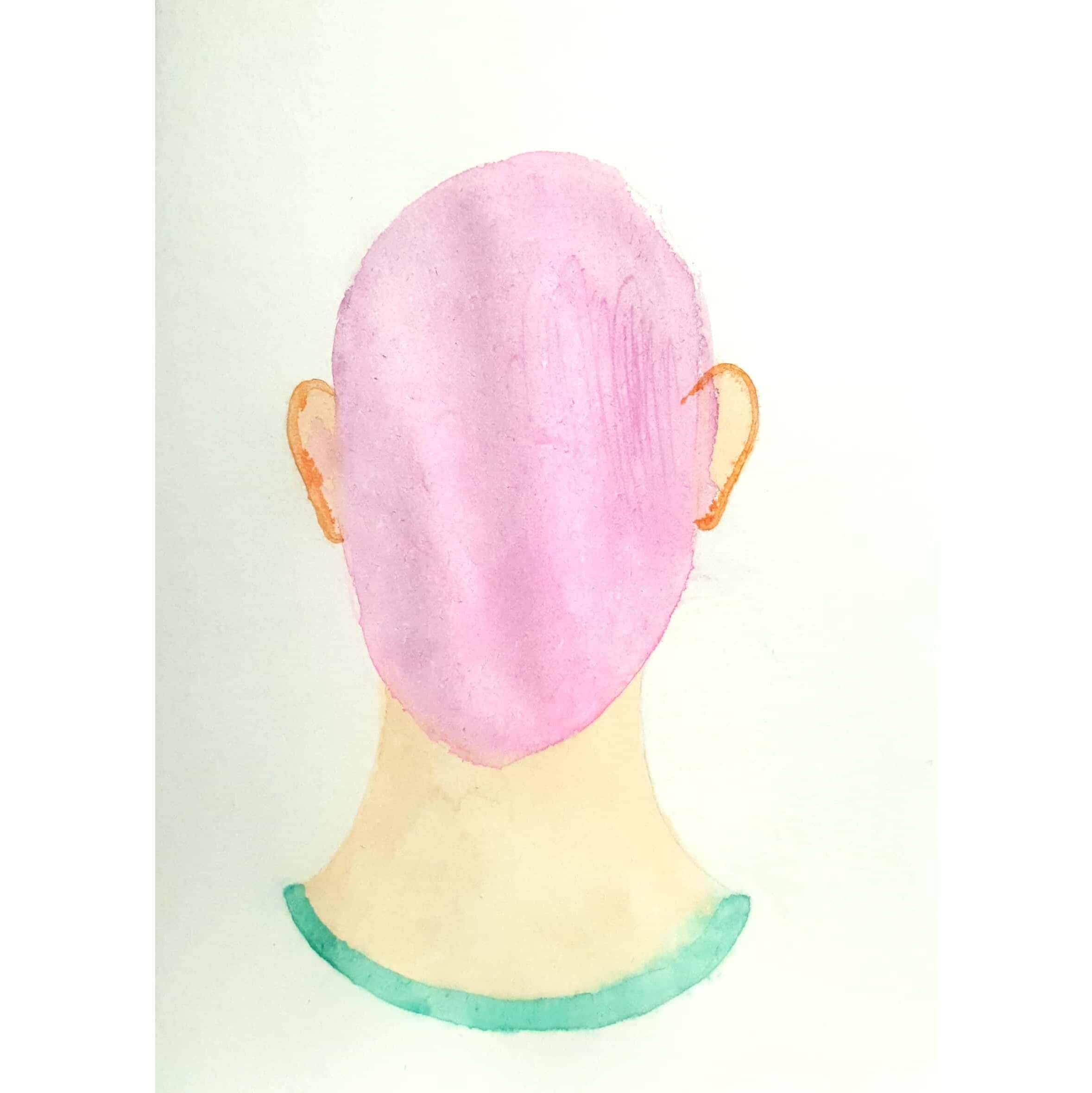  Self 스스로 / 일러스트레이션 그림 드로잉 / 인물화 그리기