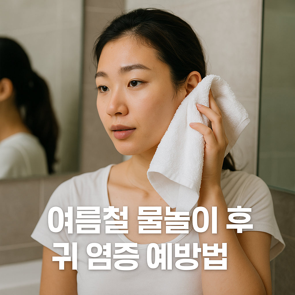 여름철 물놀이 후 귀 염증 예방법