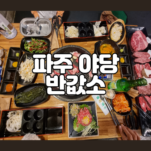  파주 야당맛집 가성비 미친 소고기 반값소 153