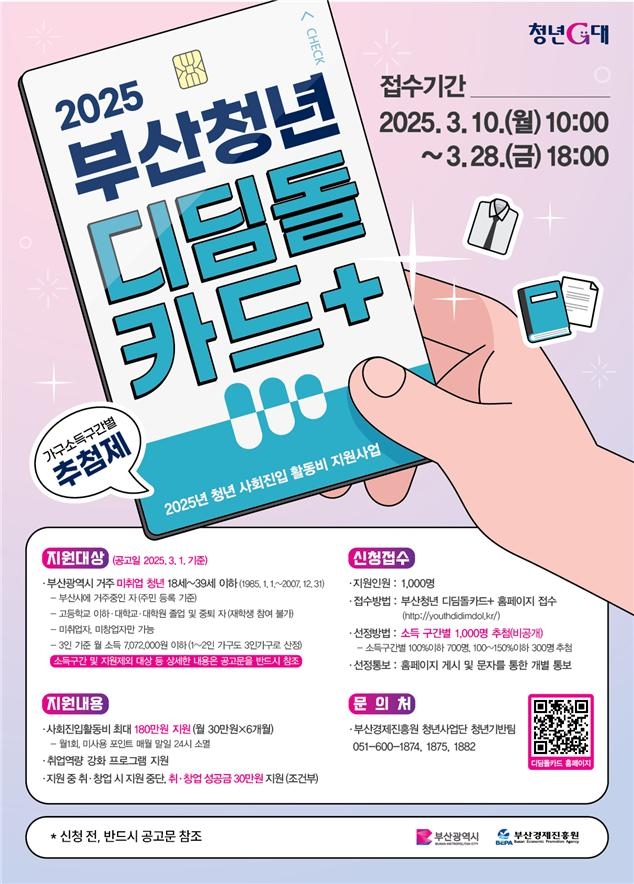 2025 부산 청년 디딤돌 카드+ 지원 (최대 180만 원) 신청방법 관련 사진